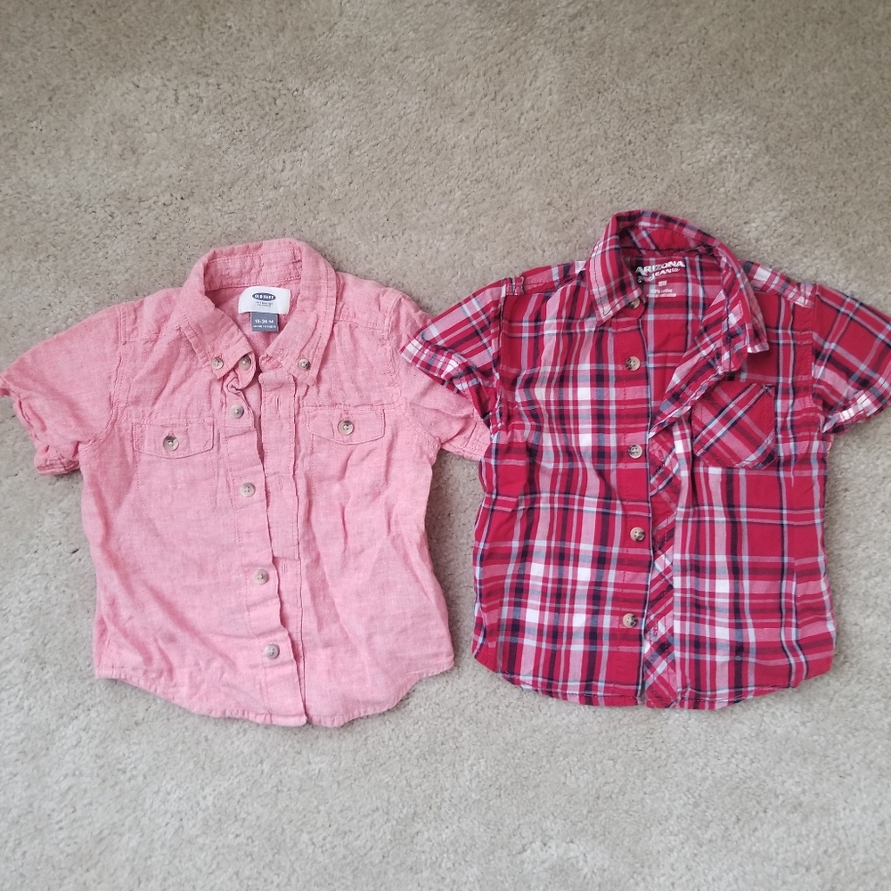 Bundle of 2 toddler collared shirts
